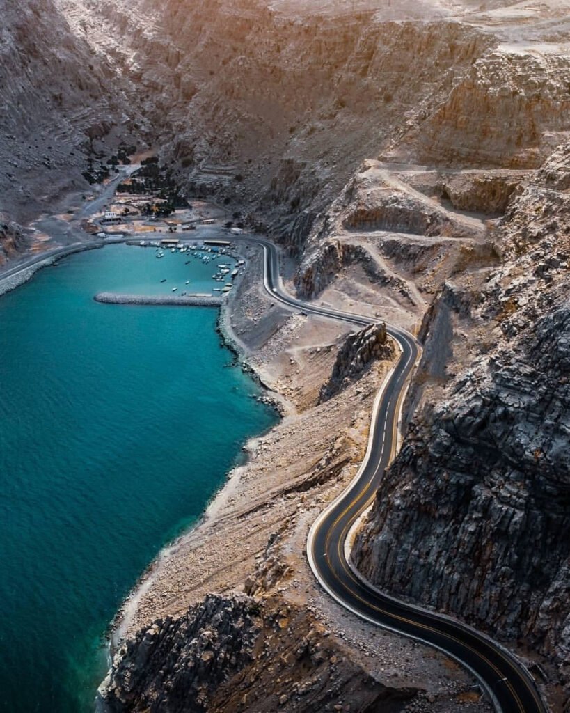 Coastal road to Khasab in Musandam