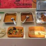 Traditional Omani lunch buffet on the Khasab dhow cruise