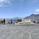 Guests at the Khor Najd lookout in Musandam